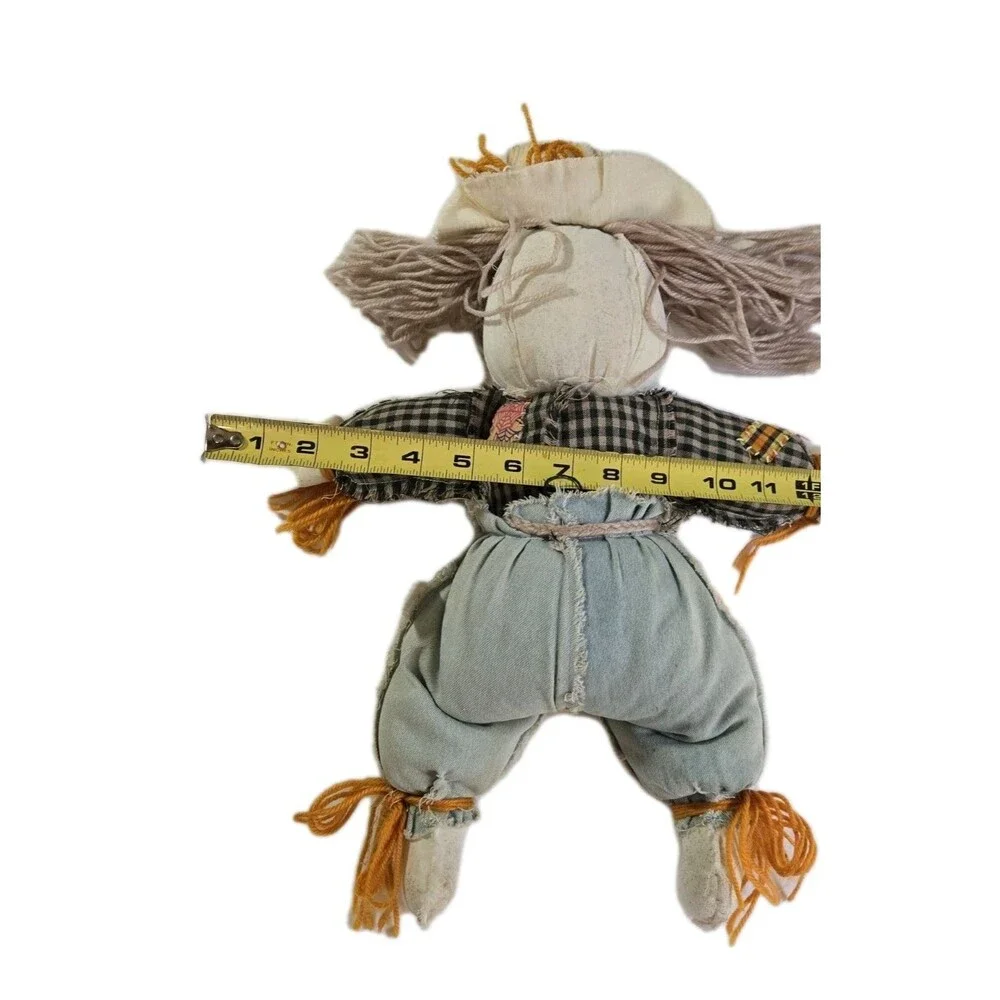 Scarecrow Joe Halloween Autumn Rag Doll – Cloth Figure Seasonal Decor